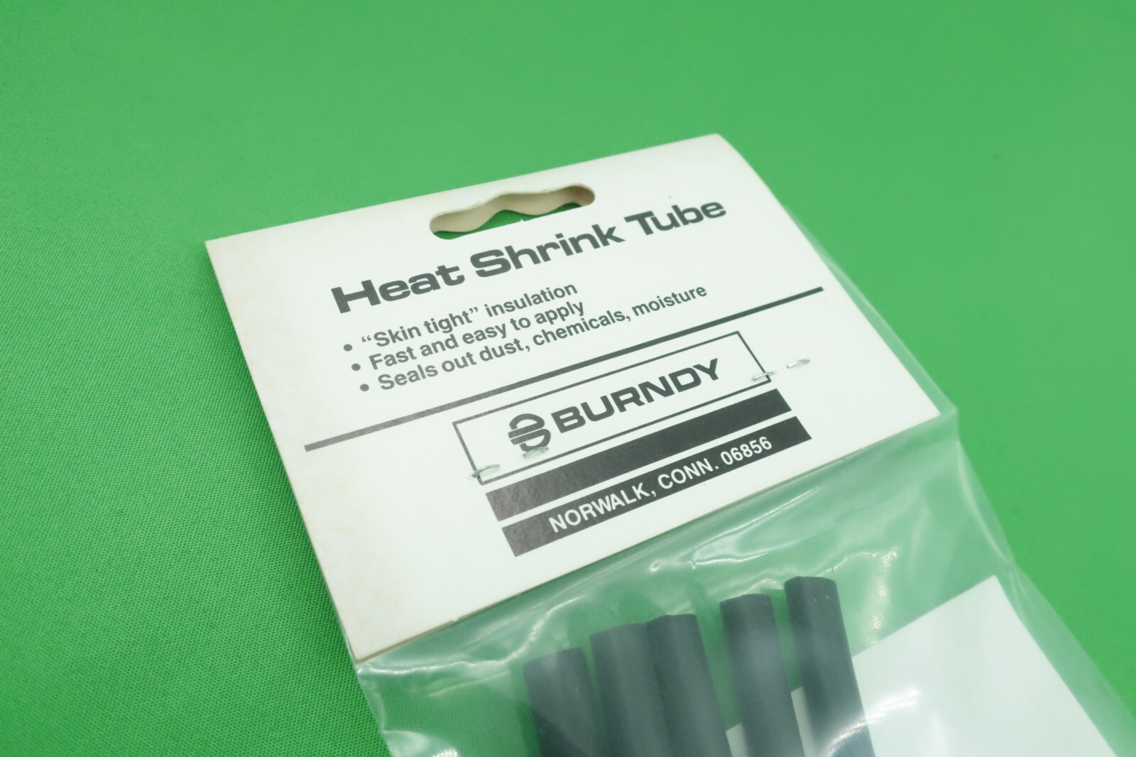 Burndy RK 170-2 Heat Shrink Tube 12" Long 1/4" Diameter Quatity of 25 NOS USA