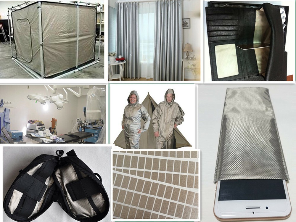 Military Grade 5G EMF RF Blocking Fabric for E-magnetic Shielding Effectiveness