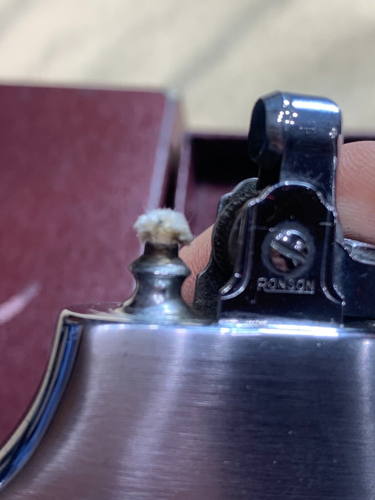 RONSON ENAMELED MASTERCASE LIGHTER & CIGARETTE CASE w/ Box Beautiful!