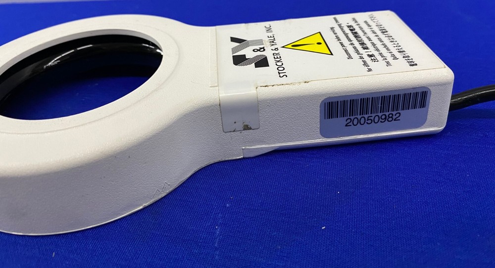 STOCKER & YALE VISION ILLUMINATOR MICROSCOPE RING LIGHT WITH 973-365 BLACK LIGHT