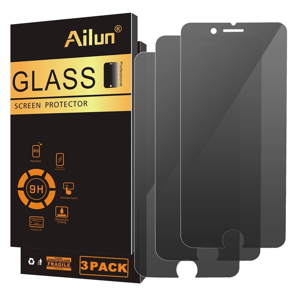 Ailun Privacy Screen Protector for iPhone SE 2020 2nd / 2022 3rd Black