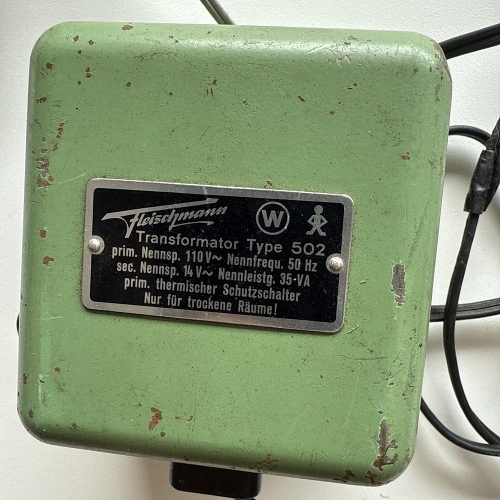 Fleischmann Transformator 110V 502 & Running Unit - Tested & Working