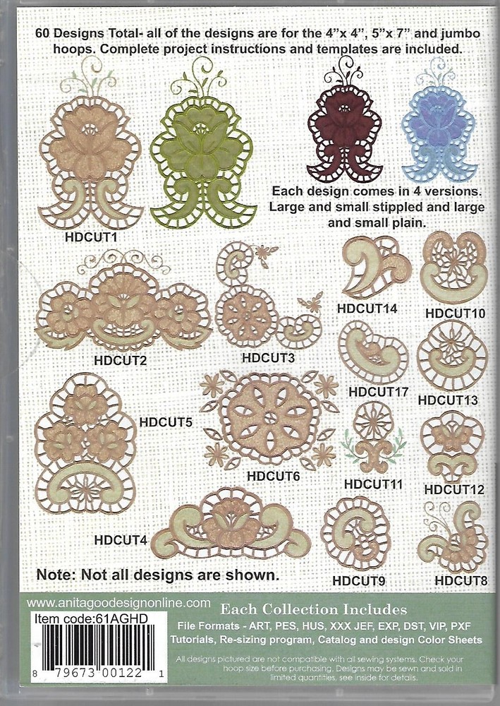 Anita Goodesign Full Collection - Cutwork (CD-ROM)