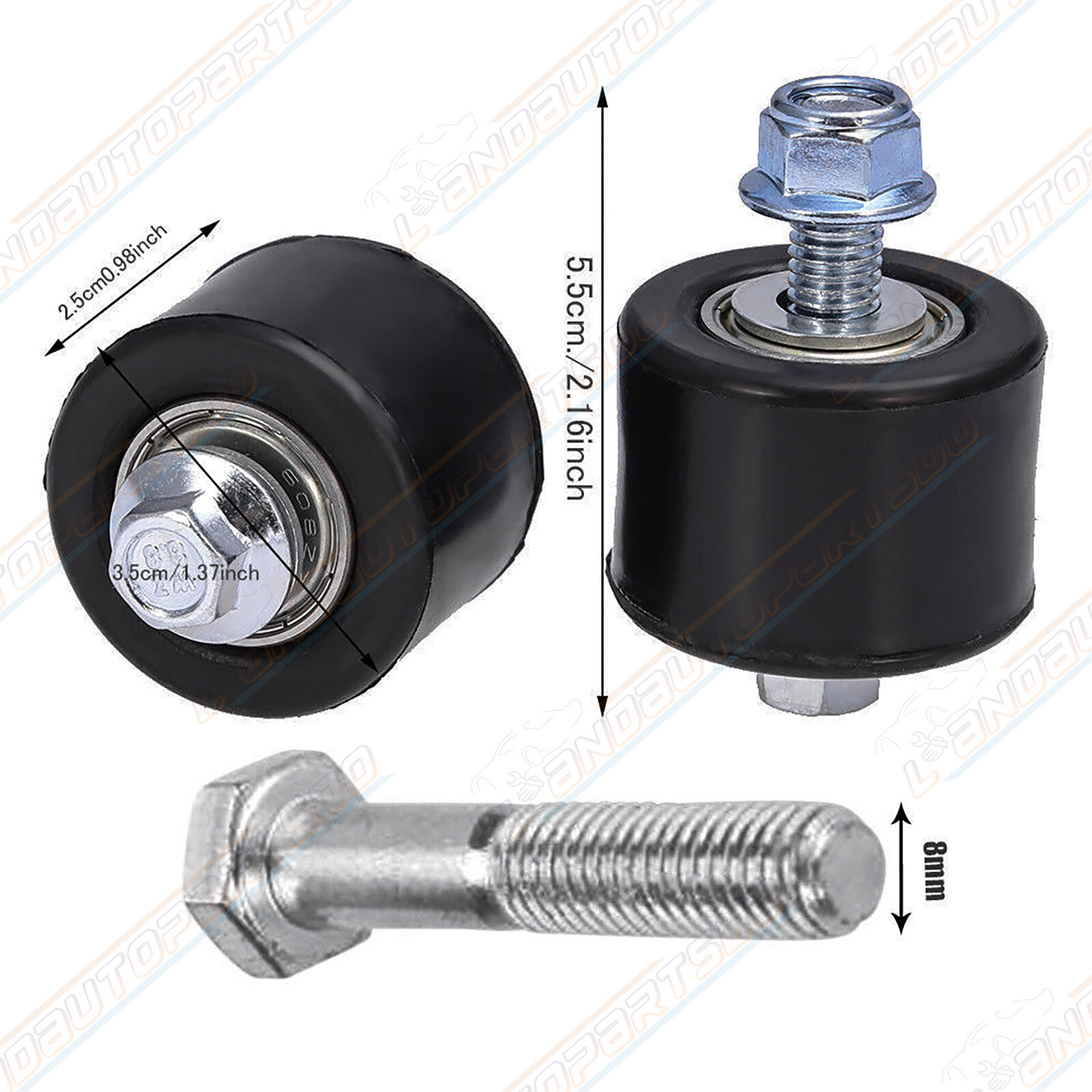 Dual Bearing Chain Roller Upper & Lower Set For Yamaha Warrior YFM350 RAPTOR 350