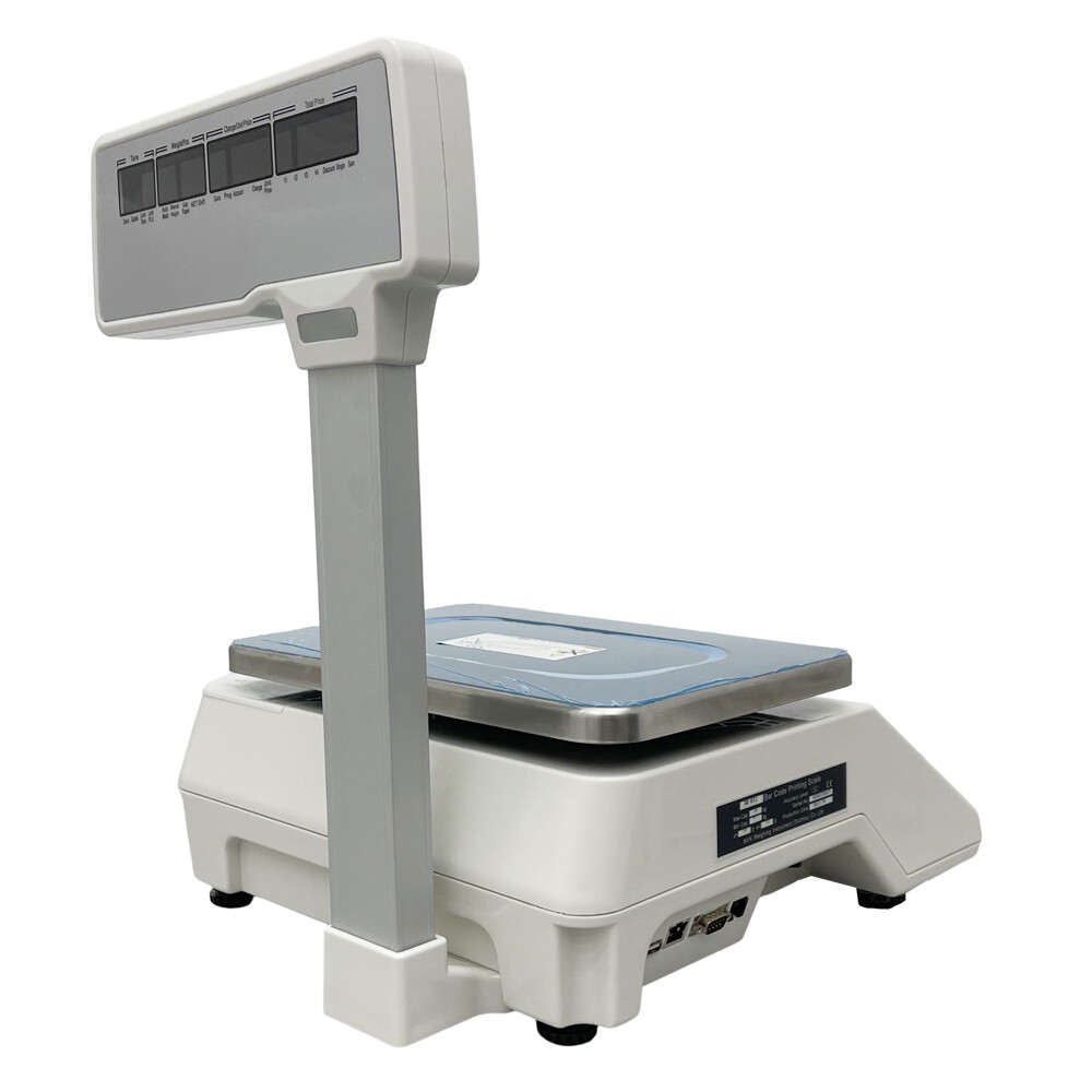 110V 66lbs Digital Price Computing Scale Thermal Printer with Label Printer New
