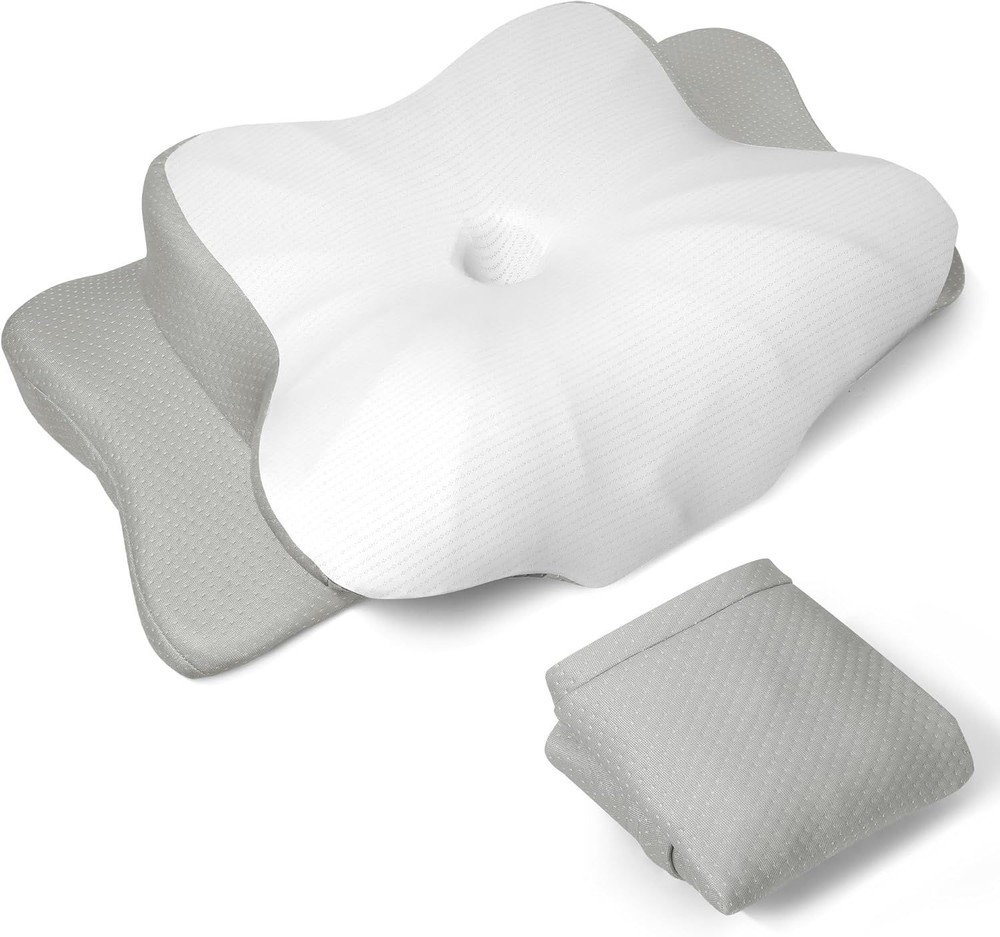 Cervical Pillowcase ONLY Butterfly Shape Memory Foam Neck Support Cover