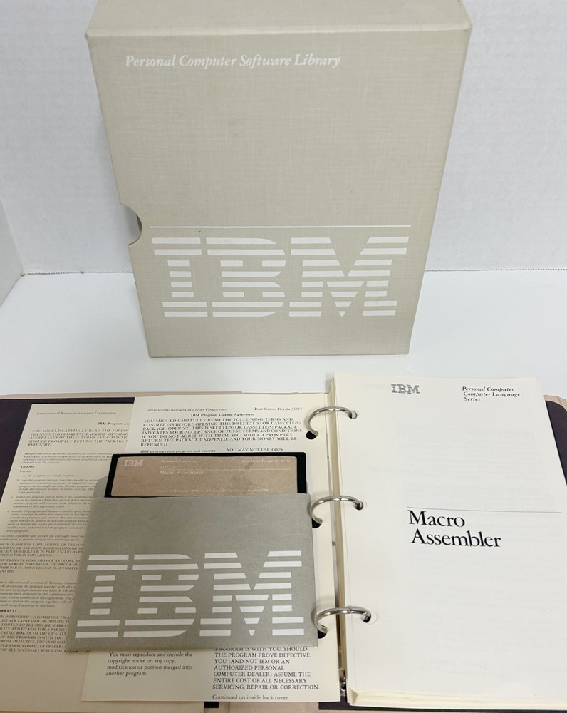 IBM Macro Assembler Vrs 1.0 Includes Software Ships Worldwide