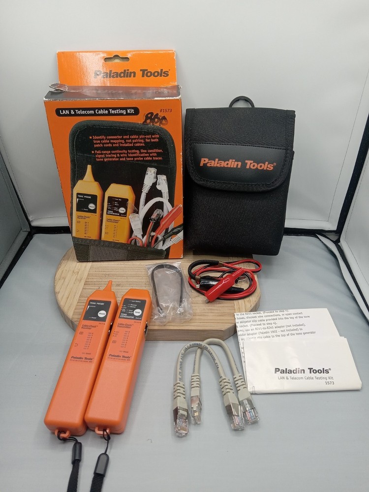 Paladin Tools 1573 Tone & Probe Plus Cable Check - LAN & Telecom Cable Test Kit