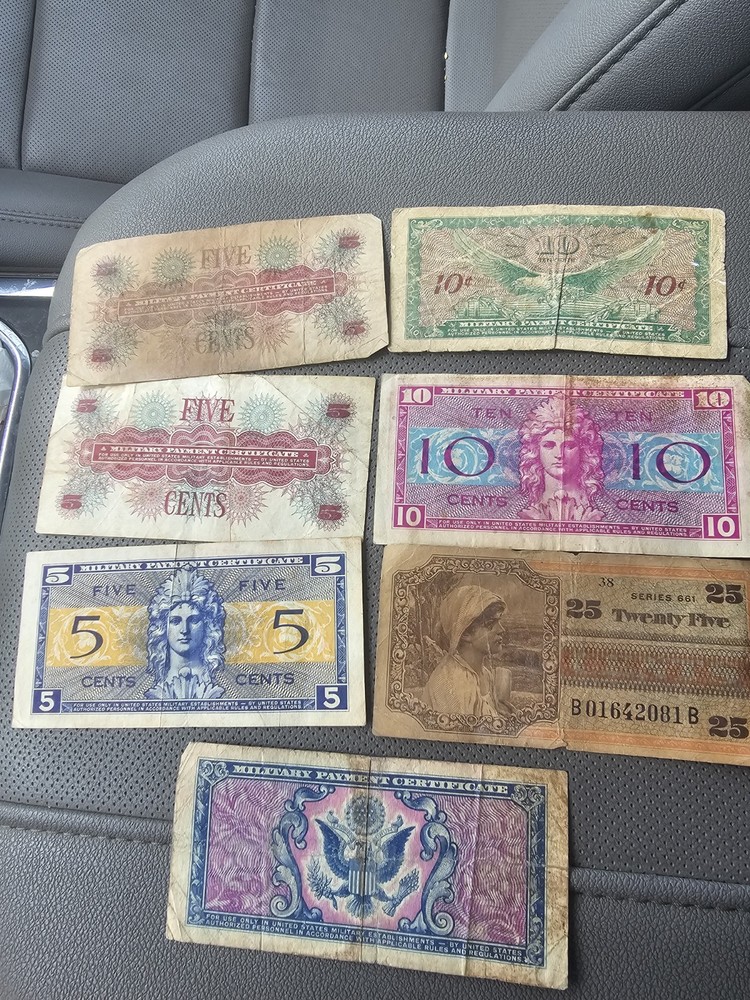 7 MILITARY PAYMENT CERTIFICATES