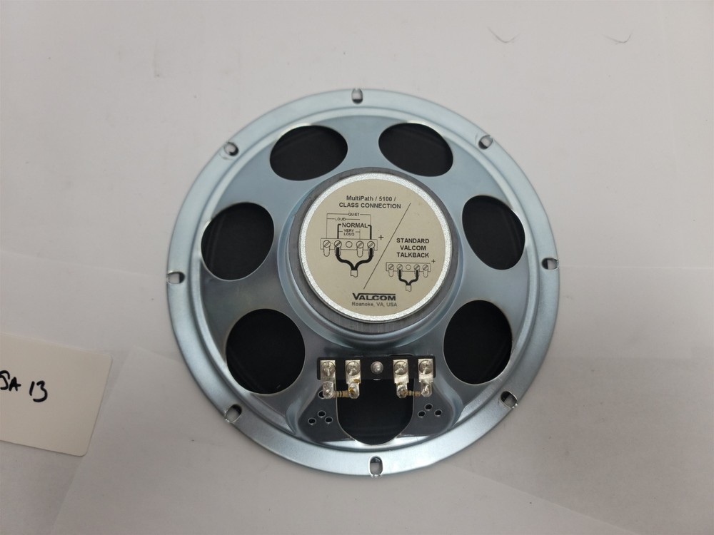 Valcom V-936418 Talkback Ceiling Speaker, 8 inch, 45 Ohm - New OS