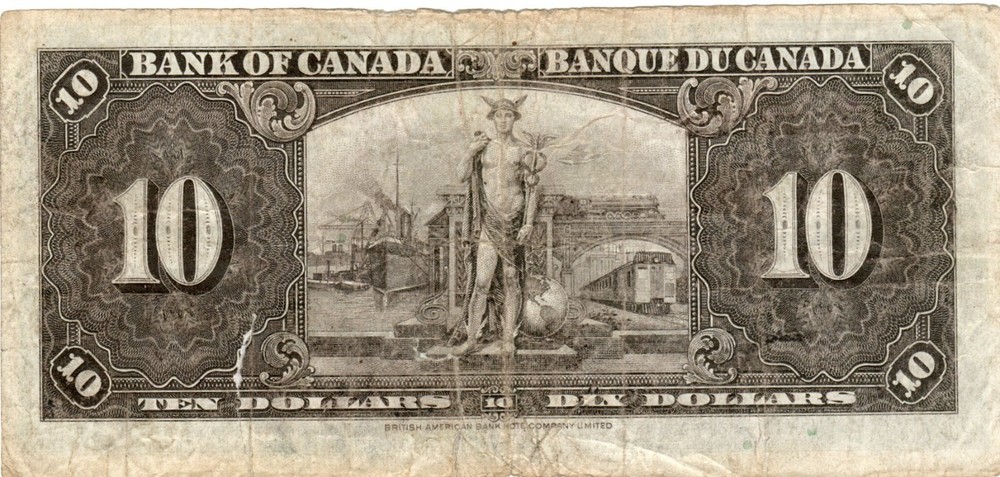 Banknote Canada 10 Dollars 1937 P61c