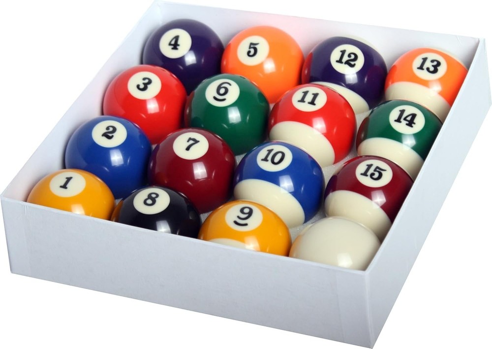 2.25-Inch Billiard Balls Set - High-Quality Poly Resin Durability