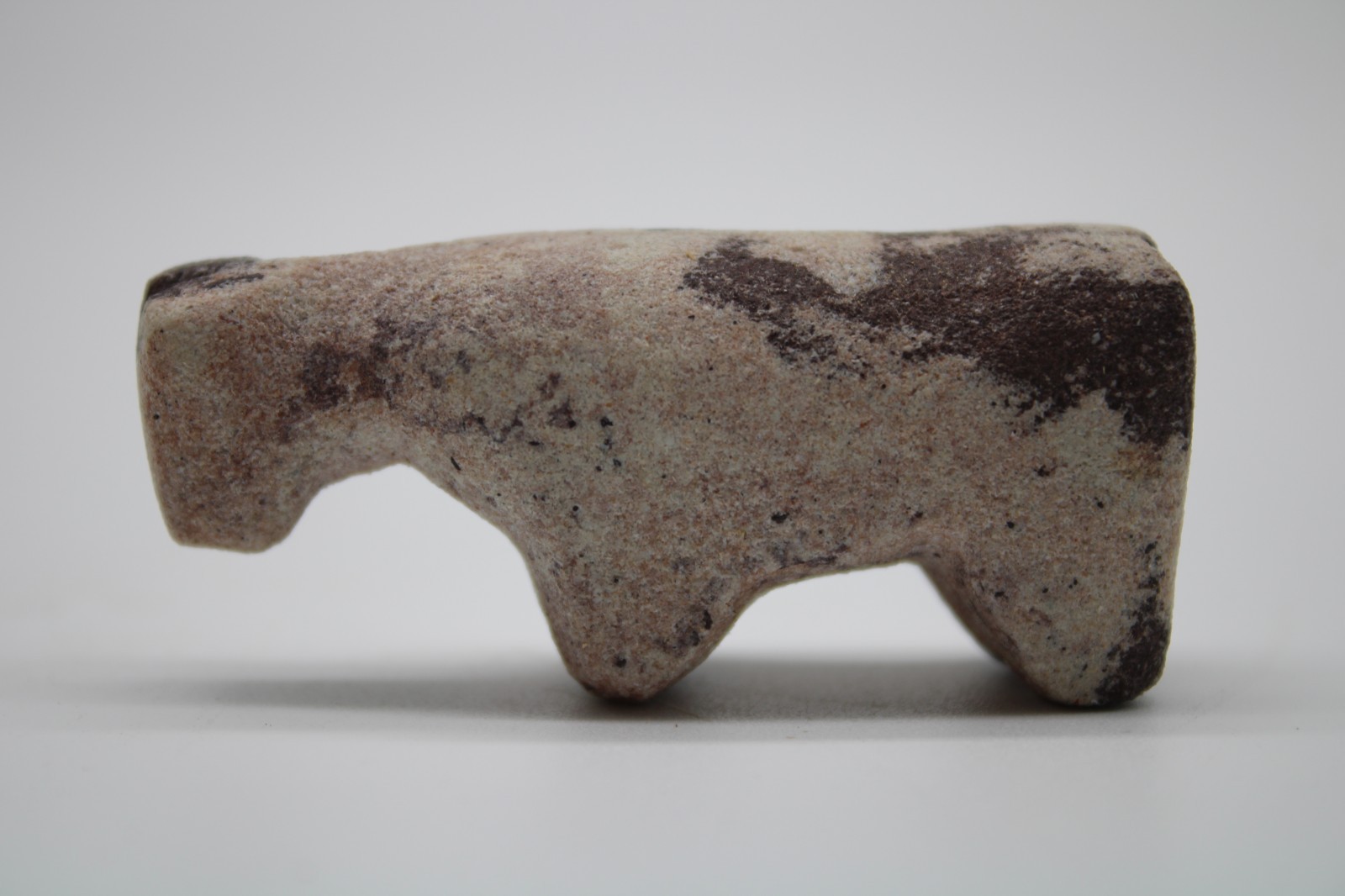 Early Native Zuni Stone Horse Fetish Set With Silver Mercury Dime Bag