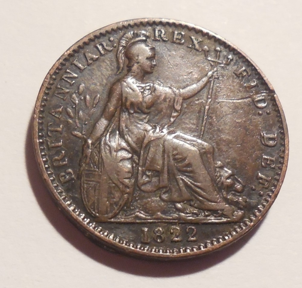 1822 Farthing Great Britain George IV