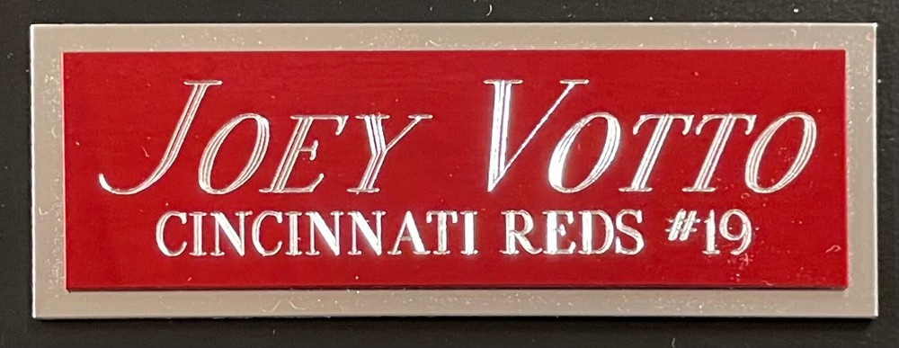 JOEY VOTTO REDS NAMEPLATE FOR AUTOGRAPHED Signed Baseball Display CUBE CASE