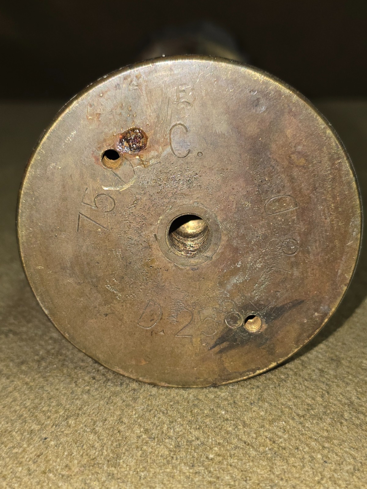 WWI Trench Art Vase Marked Reims