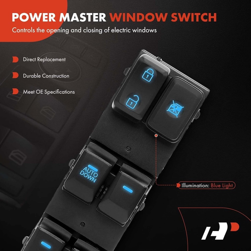 - Front Left Driver Side - Master Power Window Switch - Compatible with Kia