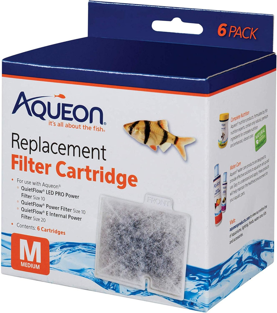 Aqueon Replacement Filter Cartridges Medium - 6 Pack