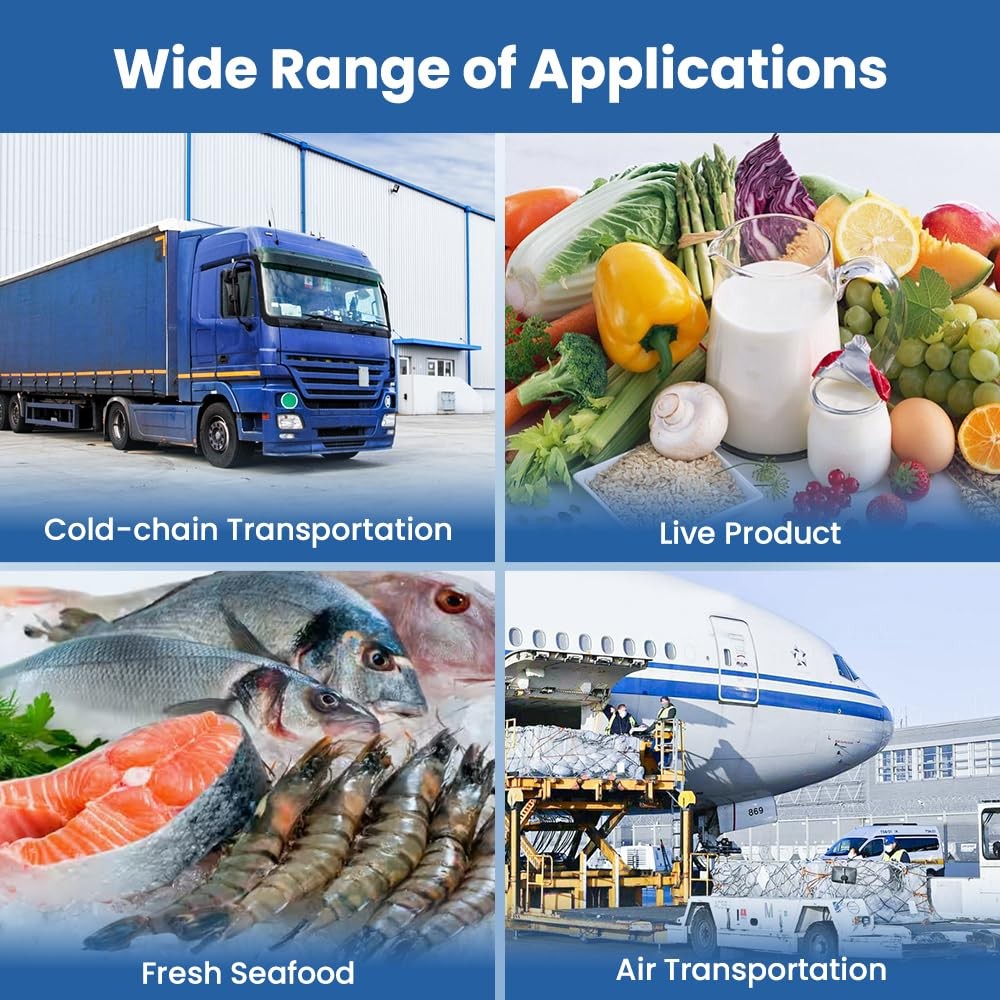 iDiAK U30T 5 Pack USB Temperature Data Logger Single Use Temp Recorder with PDF