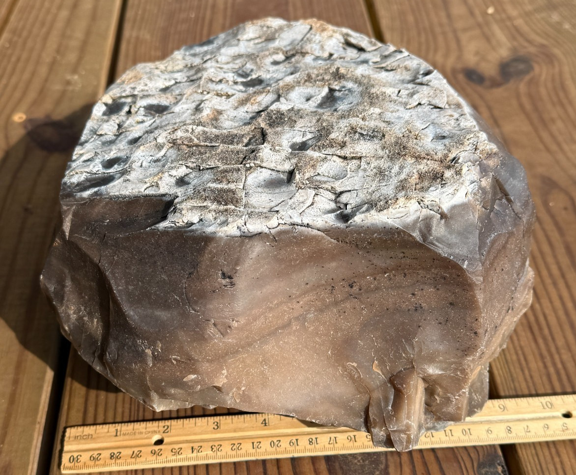 LARGE 30.4 lb Texas Flint Edwards Plateau Chert Nodule Garden City TX Knapping