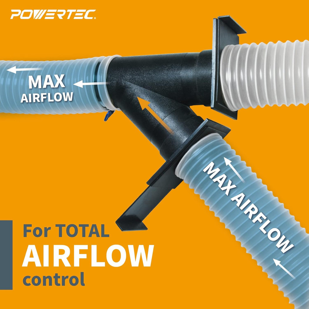 70287 4 Inch Blast Gate Dust Collection Quick Change Threaded/Non-Threaded Ends