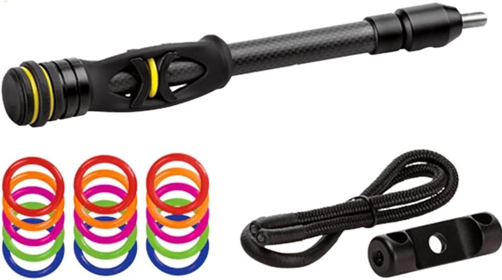 Carbon Bow Stabilizer (6 Inch) with Quick Disconnect & Weight System