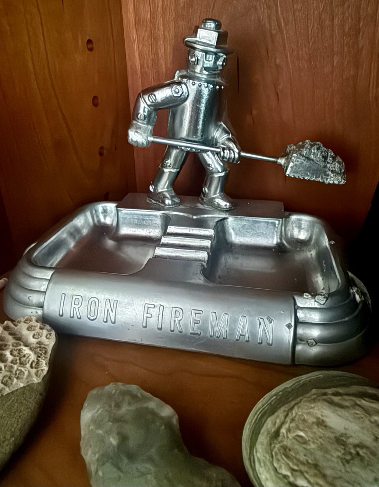 1920’s Art Deco Fireman Pen Holder Tray Trinket Dish Calling Card Cigar Ashtray