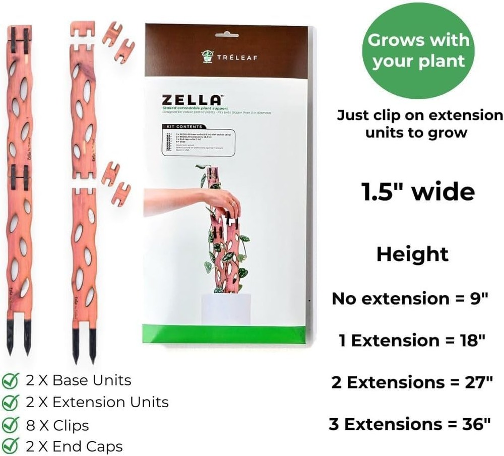 Treleaf Zella Regular Starter Kit – Wooden - Kit, Cedar