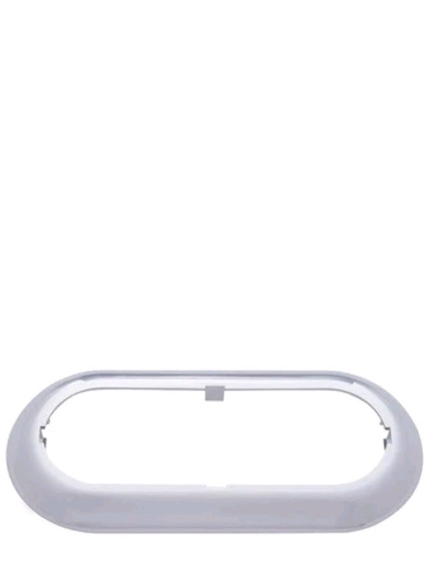 2pcs 6" Oval Snap On Chrome Bezels 2 Pack.
