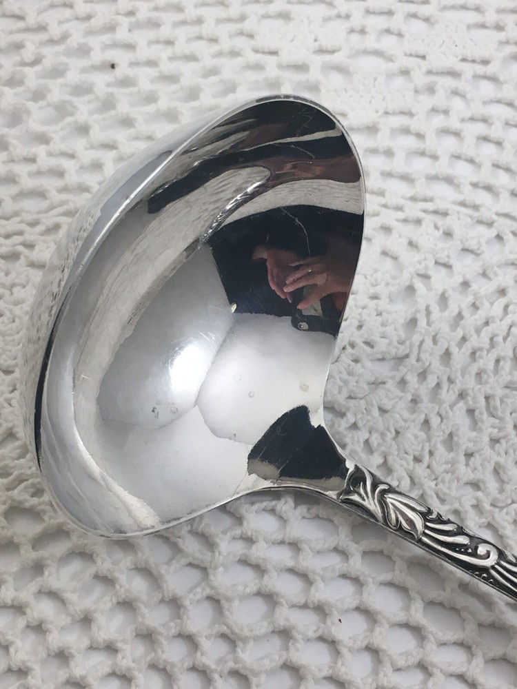 Rogers OPAL International Silver Plate Solid Soup Ladle