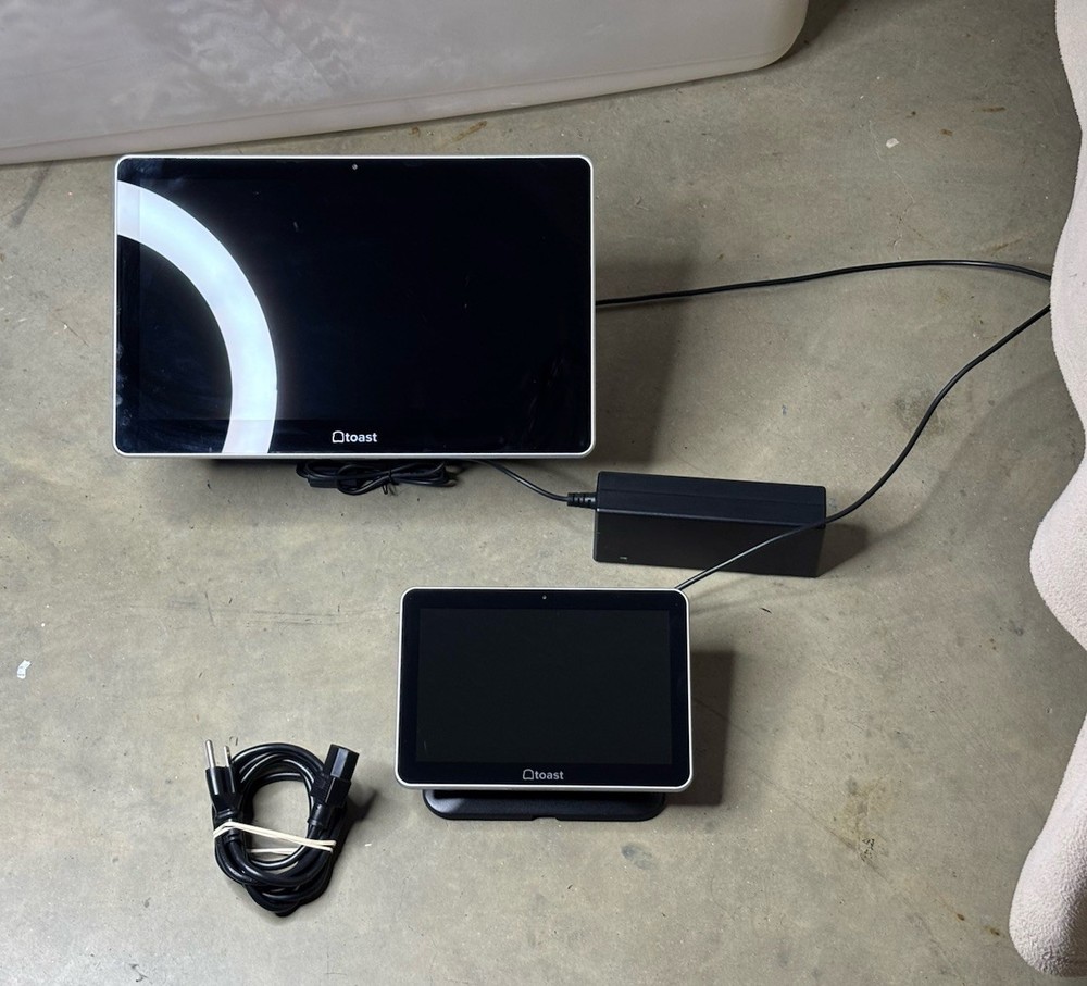 Toast Flex TT200 POS System dual display Screen W/ Power Supply
