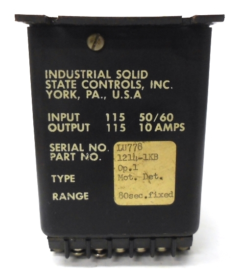 ISSC MOTION DETECTOR 1214-1KB, 115V
