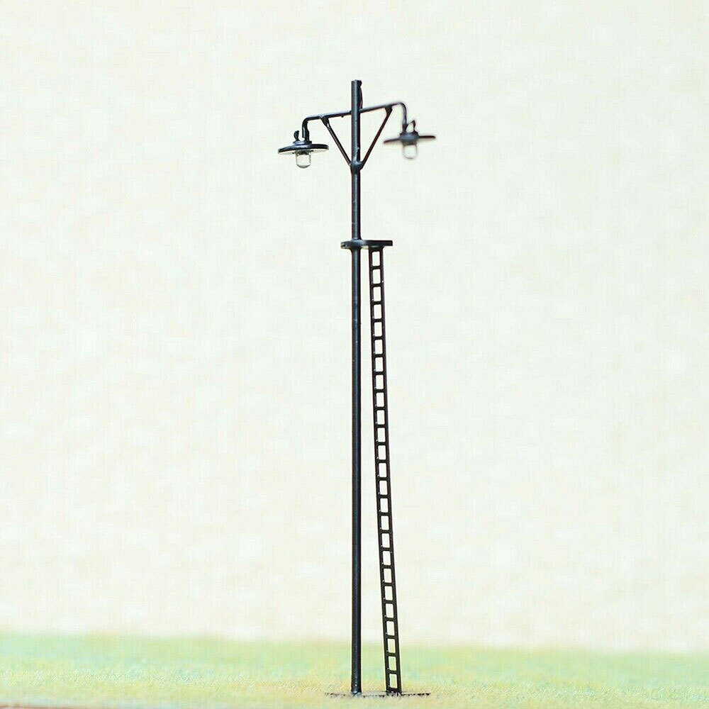 4 PCS HO-Scale LED Yard Light Model Train Railroad-Street Station Lamp Post US