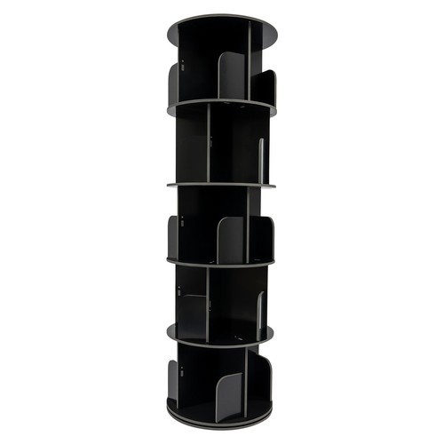 360° Rotating Bookshelf 5-Tier Bookcase Storage Shelf /Freestanding Display Rack