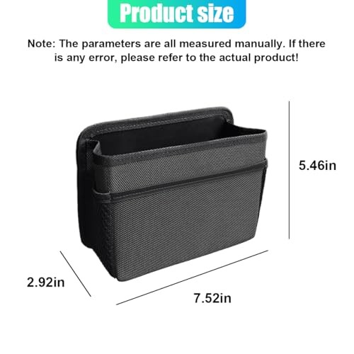 Car Trash Can, Foldable Waterproof Leather Trash Bin Garbage Organizer, Black