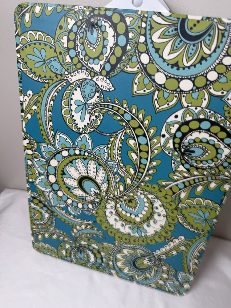 Vera Bradley Peacock Clipboard And Note Pad Set EUC