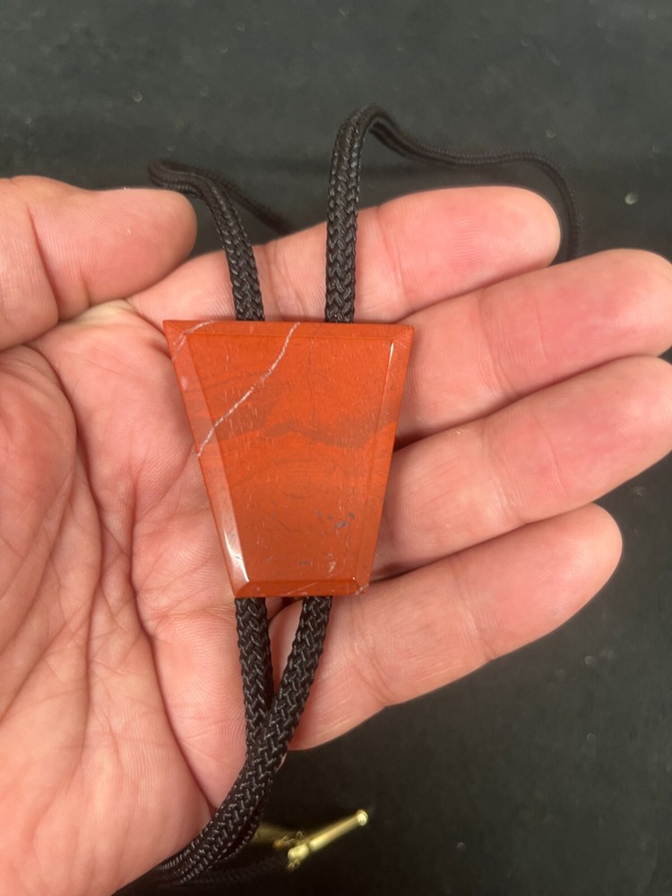 Red Jasper Western Bolo Tie Mexico