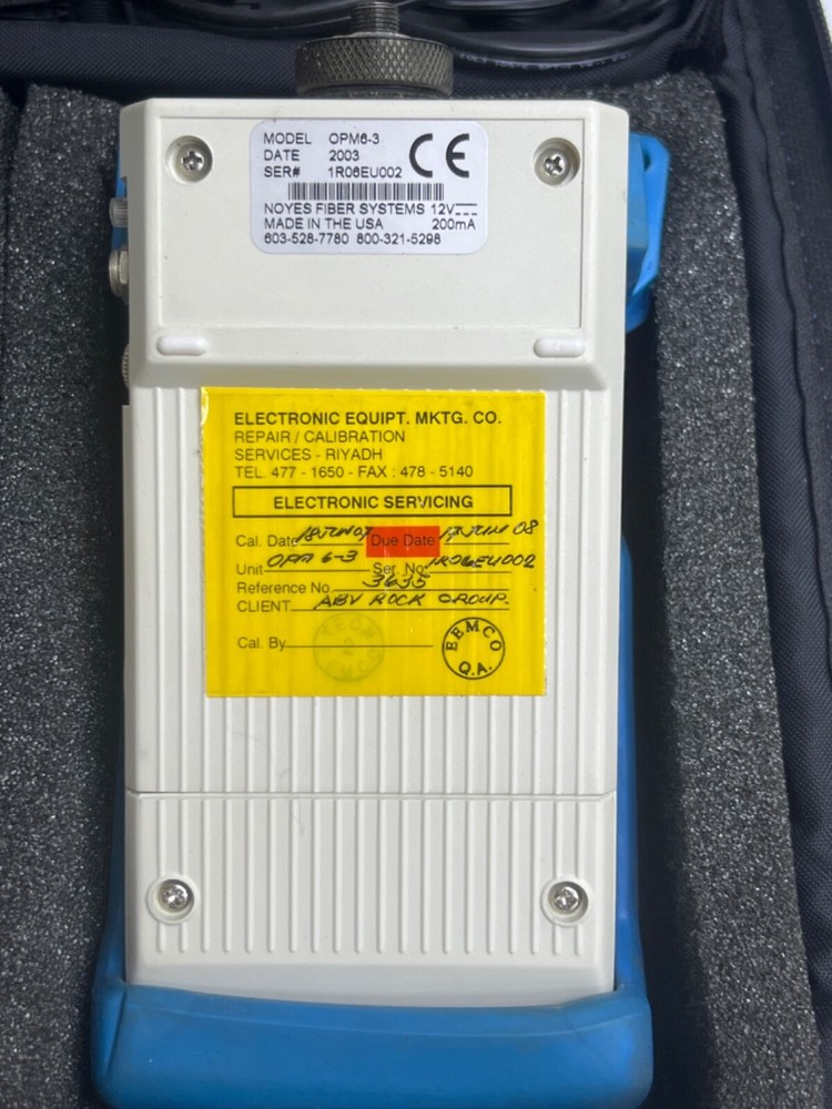 Noyes OLS6 Optical Light Source & OPM6 Power Meter