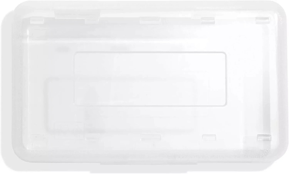 BLUE SUMMIT PLASTIC PENCIL BOXES,CLEAR-4 PACK