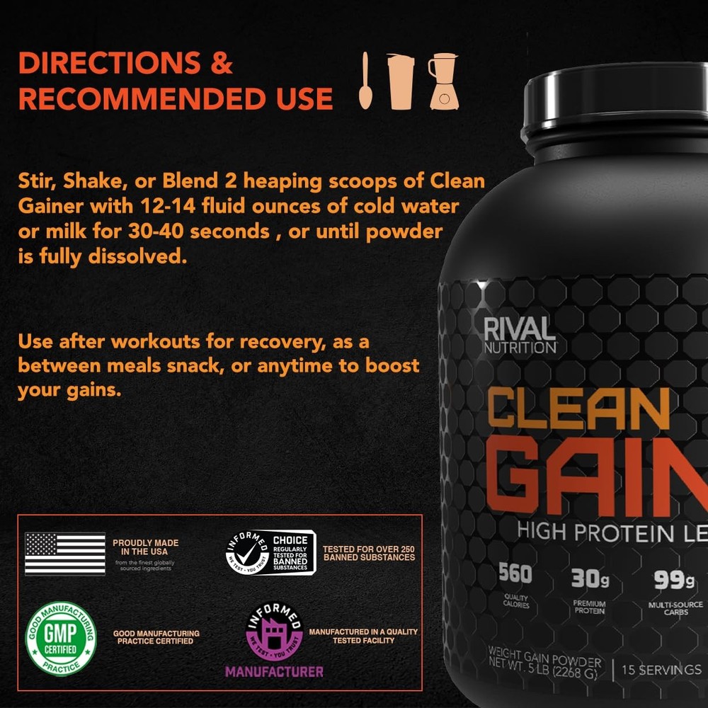 Clean Gainer - Soft Serve Vanilla 5 Pound