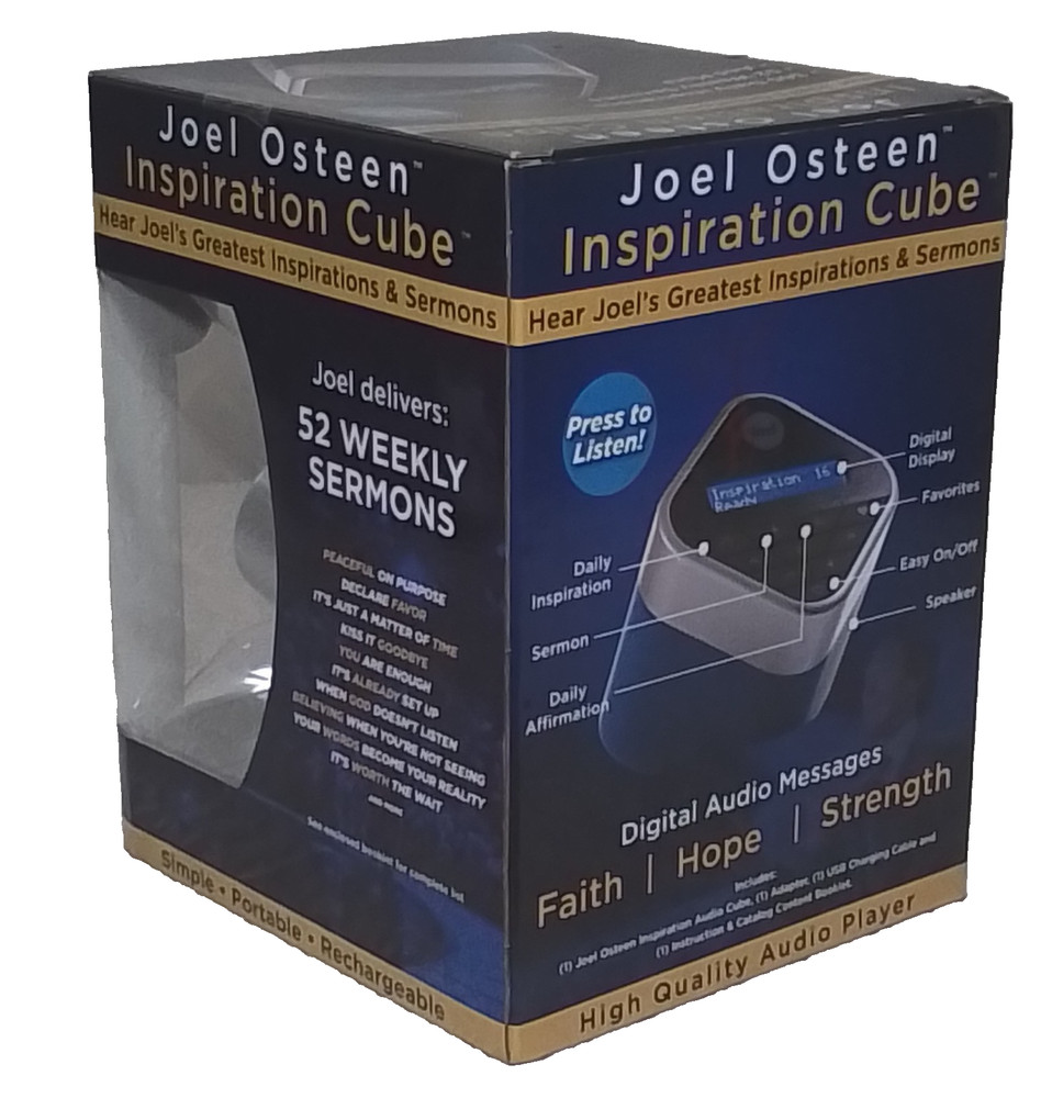 Joel Osteen Inspiration Cube Rechargeable Digital Audio Player