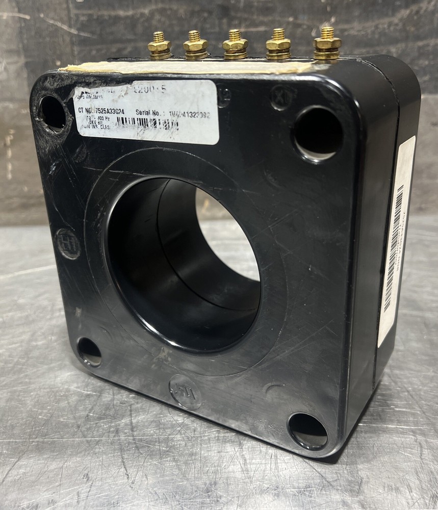 Abb NNB 7525A33G24 Current Transformers Solid Core 600V 50-400Hz Nos Surplus