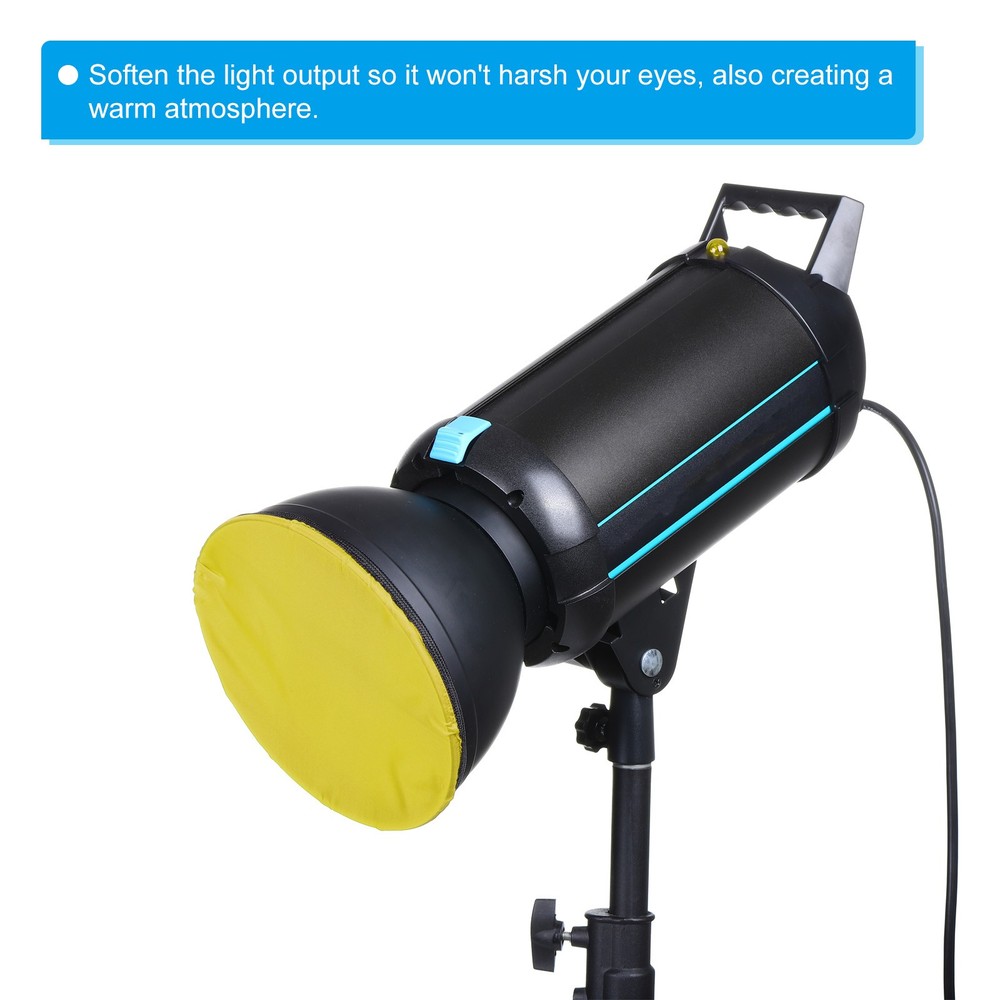 7" 18cm soft diffuser lamp cover, 4pcs fabric diffuser, yellow