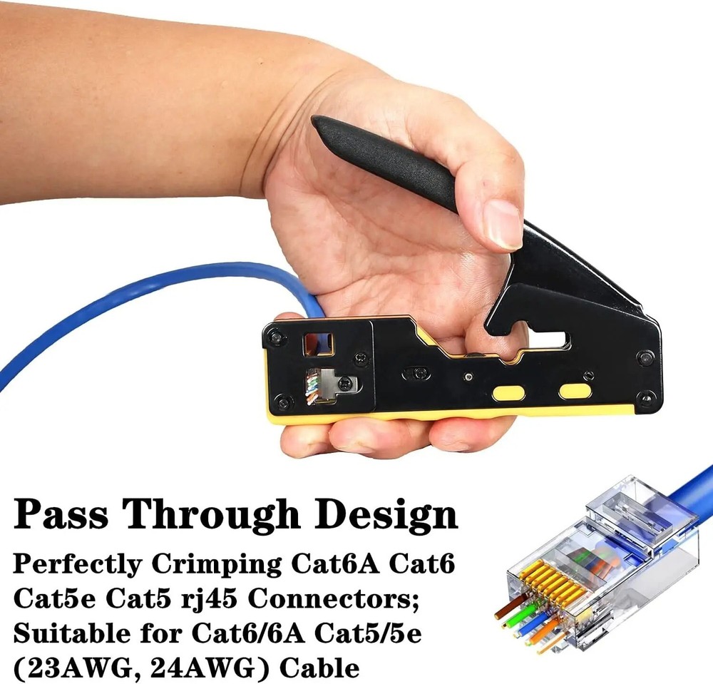 ZoeRax RJ45 Pass-Through Crimp Tool
