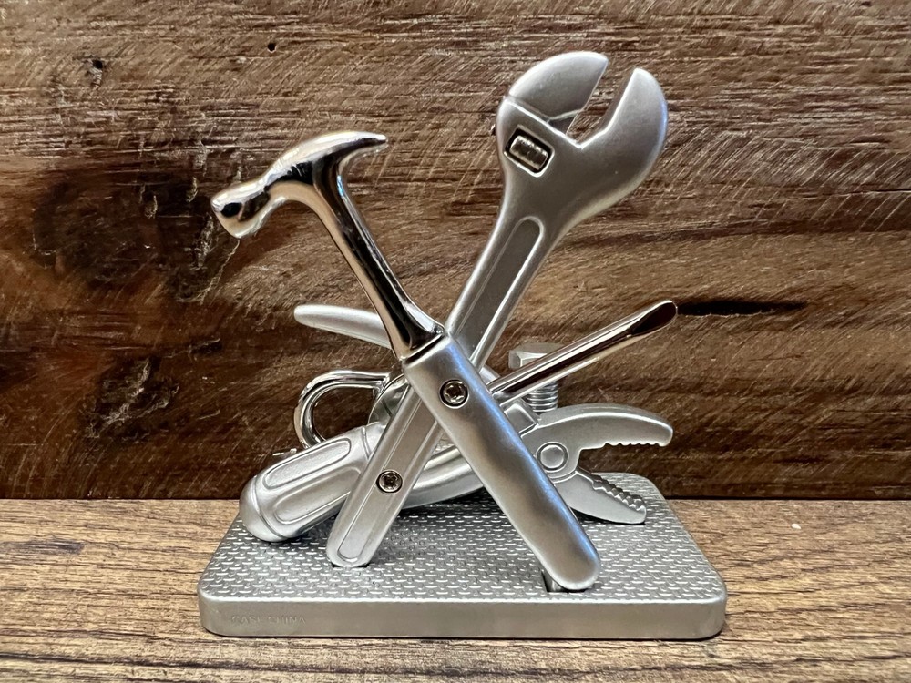 Tools Metal Desk Clock 3" x 3"