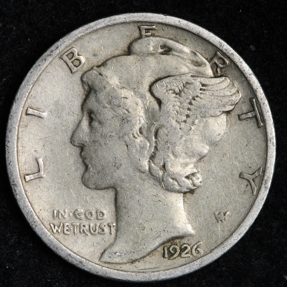 1926-D Mercury Silver Dime CHOICE XF+ E244 T