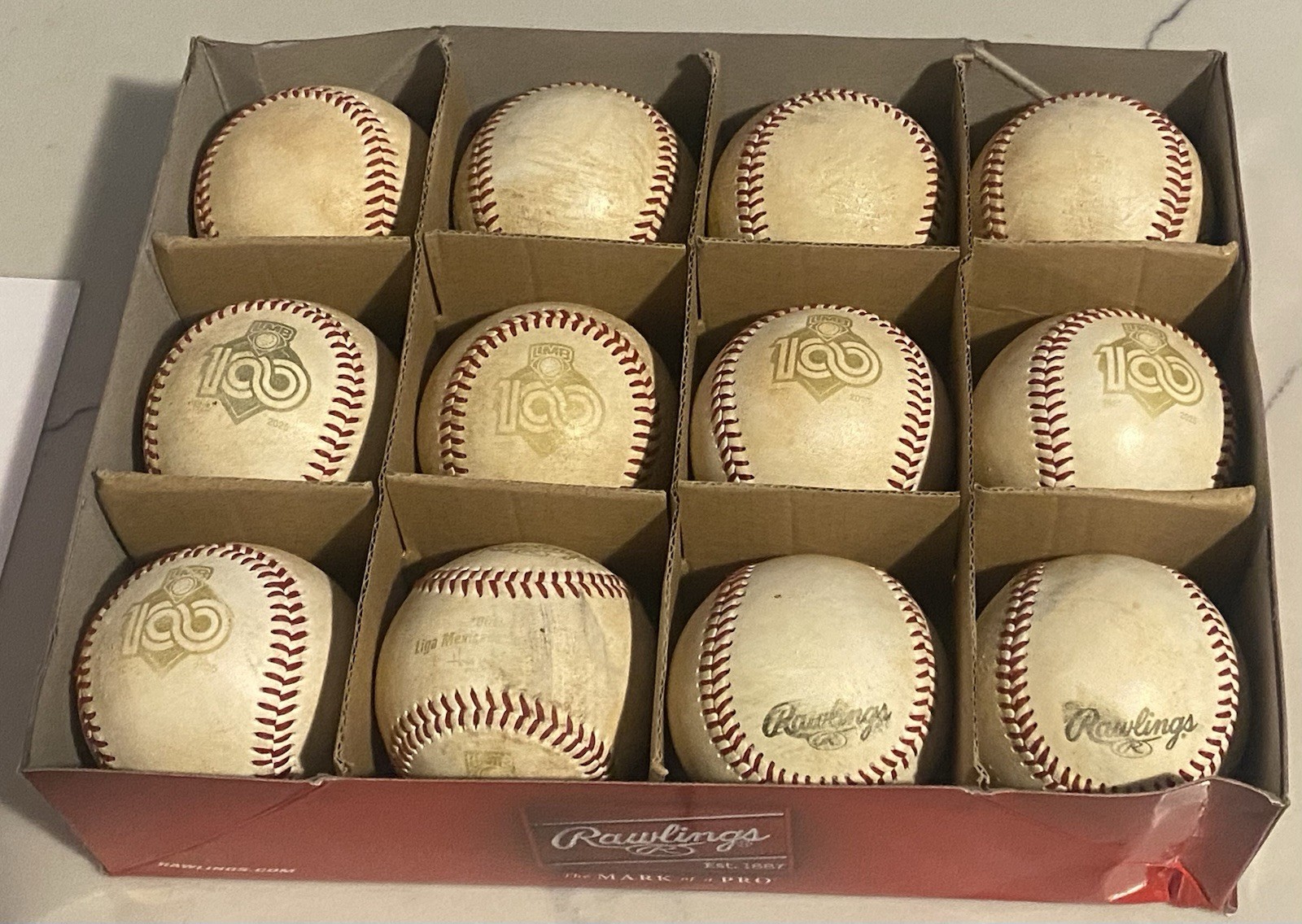 LIGA MEXICANA DE BEISBOL 100 ANOS OFFICIAL RAWLINGS BASEBALL LMB MEXICAN LEAGUE