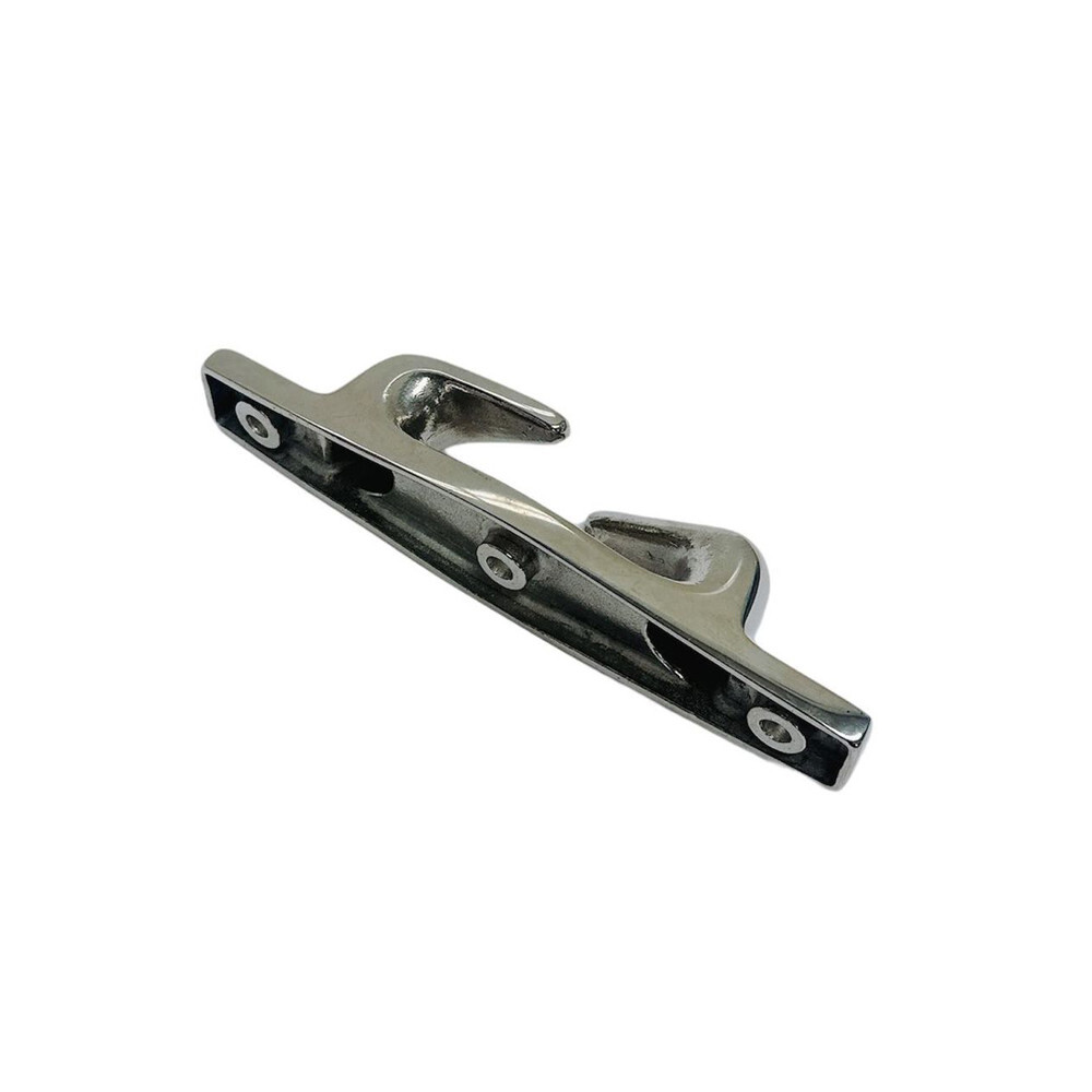 6" Stainless Steel Boat Angled Left Deck Dock Mooring Rope Cleat Chock 2 Pcs