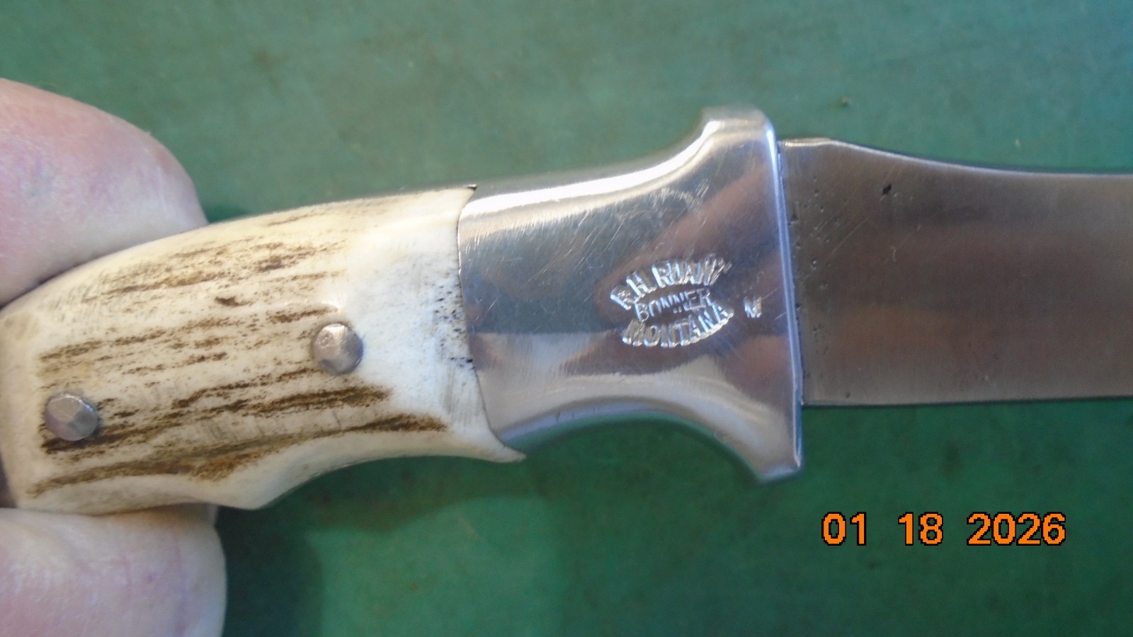 RH RUANA Bonner MT. M Stamp Hatchet / Leather Sheath 1962-1983 Unused Pristine