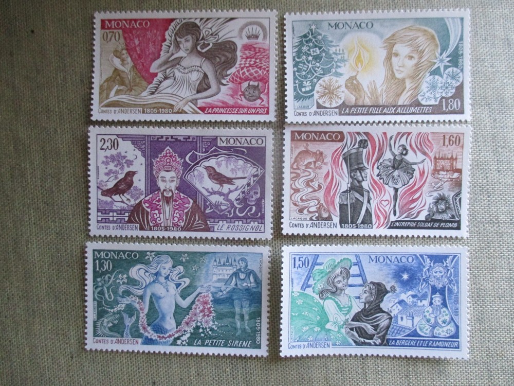 Monaco, Scott# 1236-1241, MNH